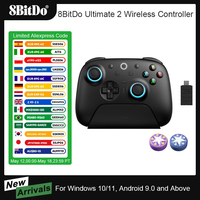 AKNES 8BitDo Ultimate 2 Wireless Controller for PC & Android with TMR Joysticks, Switchable Triggers, Motion Control, 8Speed