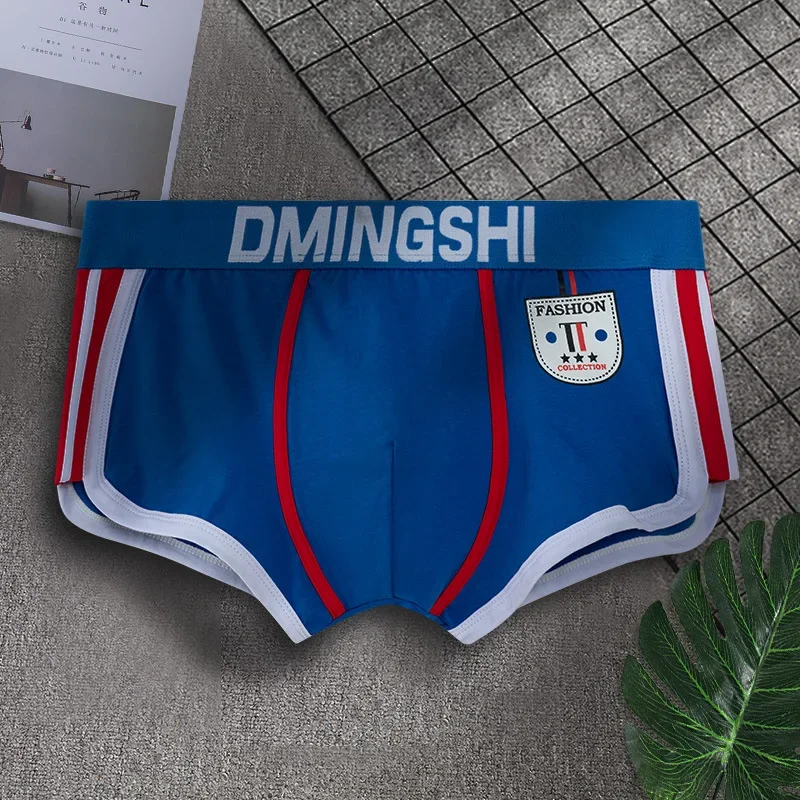 Personalized Men's Underwear Sports Boxer Shorts Cotton Large Size New Sexy Boys Antimicrobial Underpants