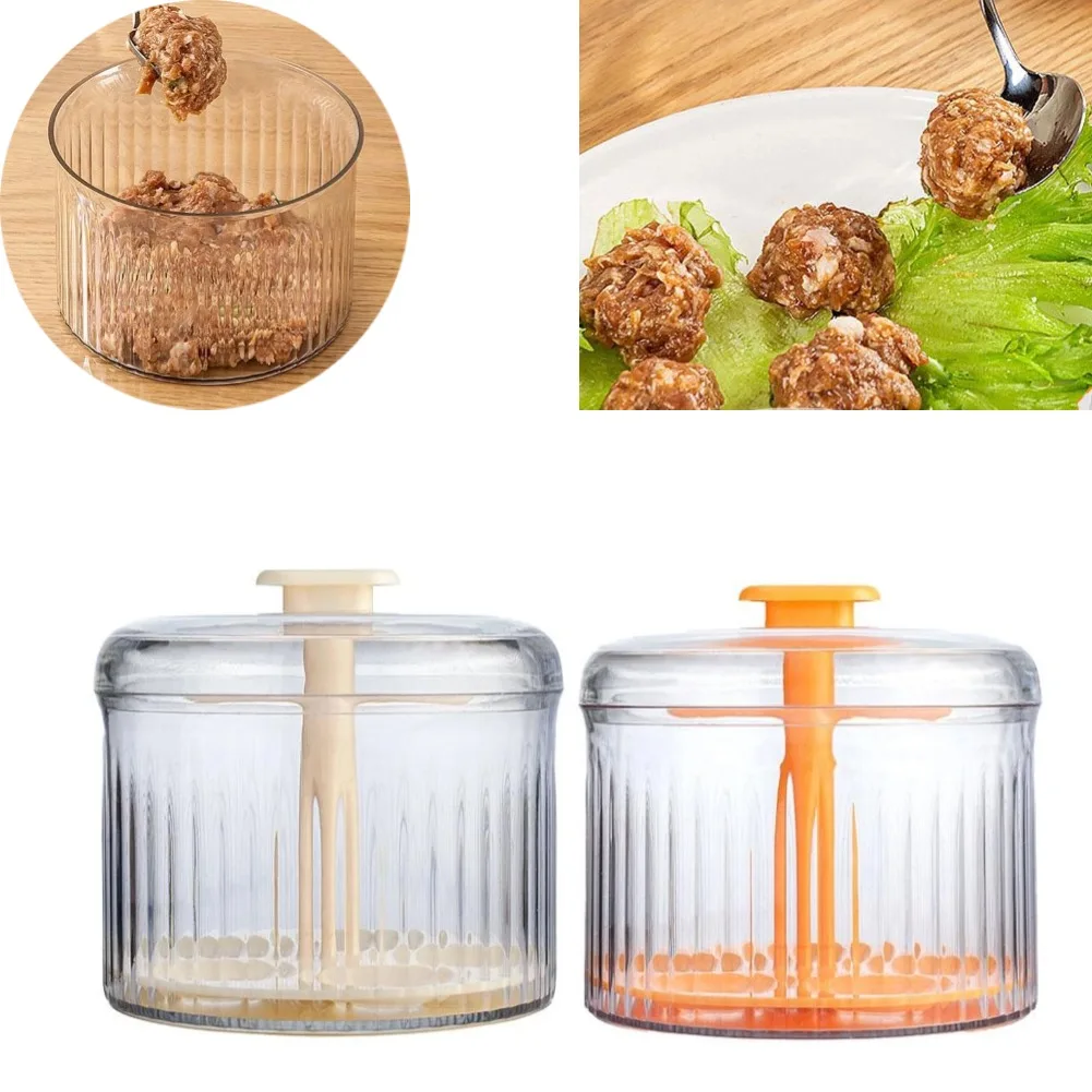 Translucent Manual Meatball Maker Round Fish Beaf Rice Ball Making Tool Meat Freezer Storage Container DIY Kitchen Cooking Tools