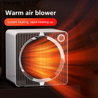 Electric Heater 500W Low-power Fan Heater PTC Ceramic Heating Home Small Sun Heater Intelligent Warm Hot Air Blower For Winter