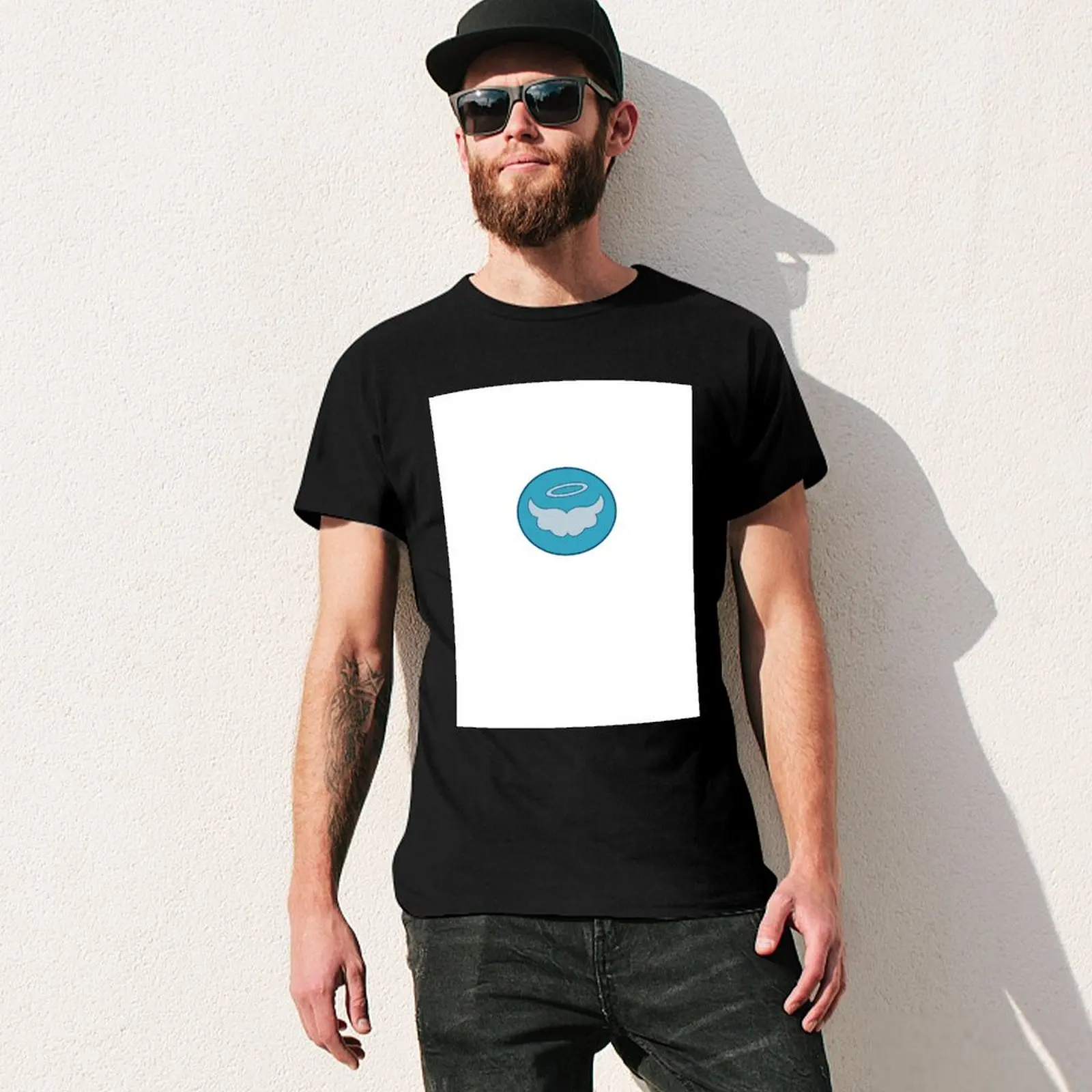 Angel Logo T-Shirt anime stuff custom shirt summer 2025 mens t shirts top quality