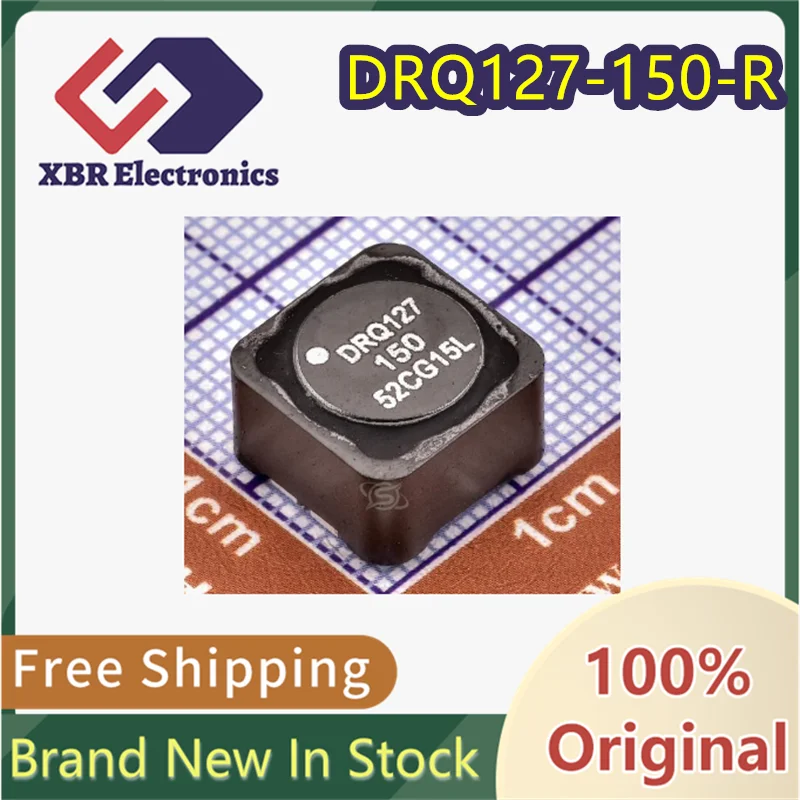 (5/50 pieces) DRQ127-150-R DRQ127 Power Inductor 14.09uH ±20% 9.66A SMD, 12.5x12.5mm  Genuine, In-Stock