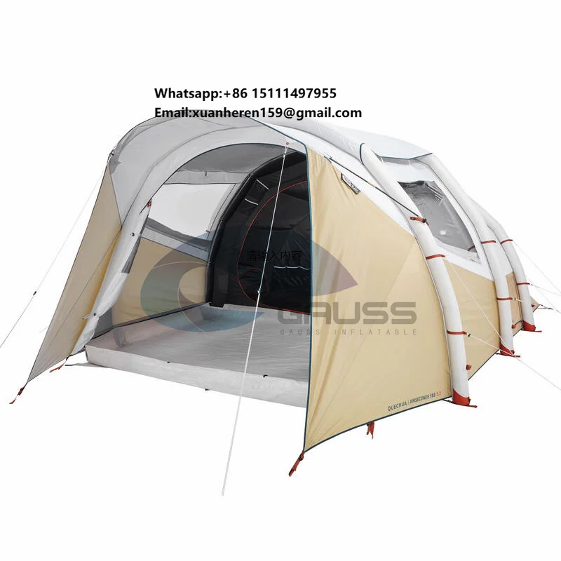 Outdoor Camping 6 Person Inflatable Awning Tent Camping Shelter Touareg Tent Hiking Tent for Adventures