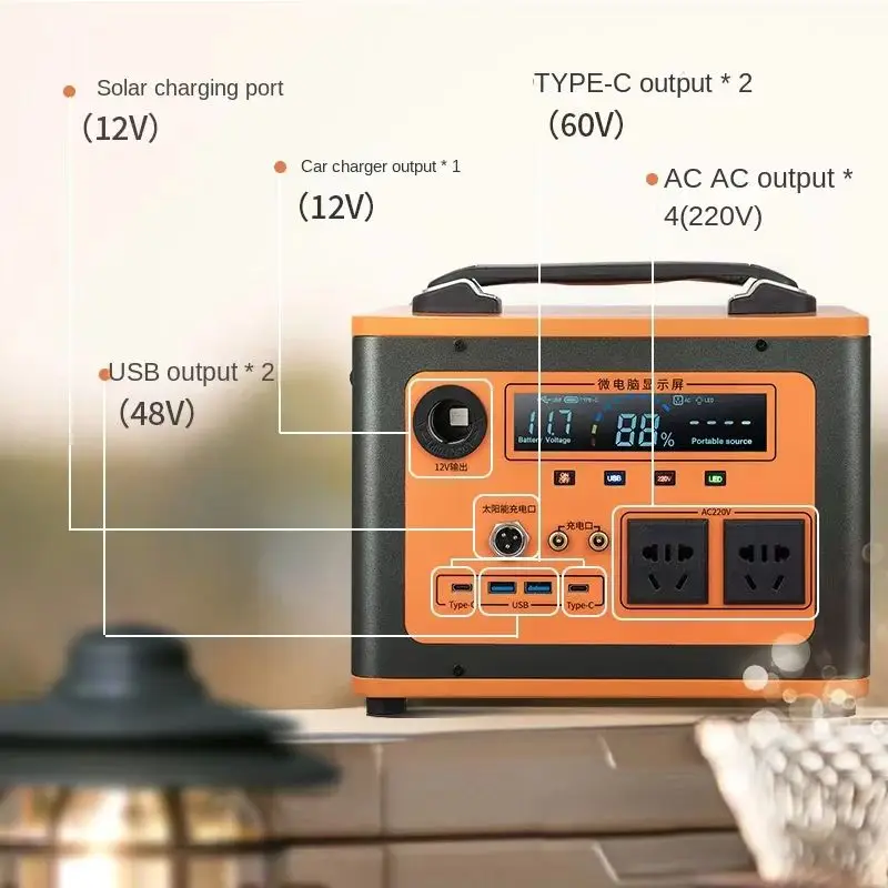 2kw 4kw 6kw 8kw المحمولة LifePO4 بطارية مولد الأجهزة محطة الطاقة الشمسية مع الشحن السريع #3