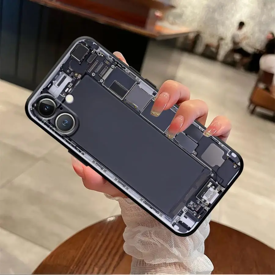 حافظة لهاتف آيفون 13 12 11 17 Pro Max 17Air 7 8 XR XS Max 15 16 14 Plus غطاء هاتف ناعم أسود الطريق الإبداع #5