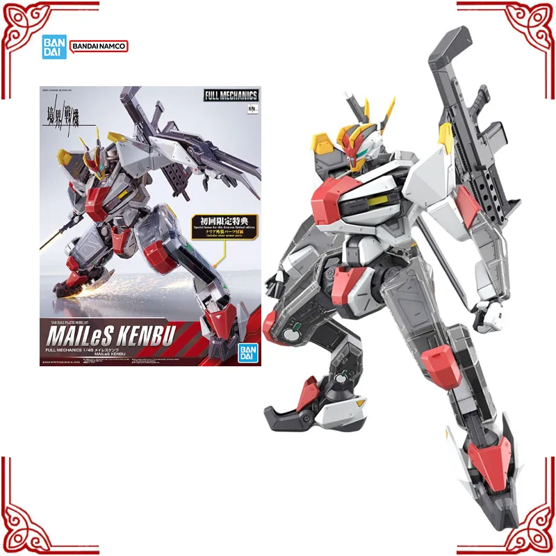 In Voorraad Echt Bandai Sunrise Beyond Model Kit Volledige Mechanica 1/48 MaileS Kenbu Anime Action Figure Collection Assembly Model