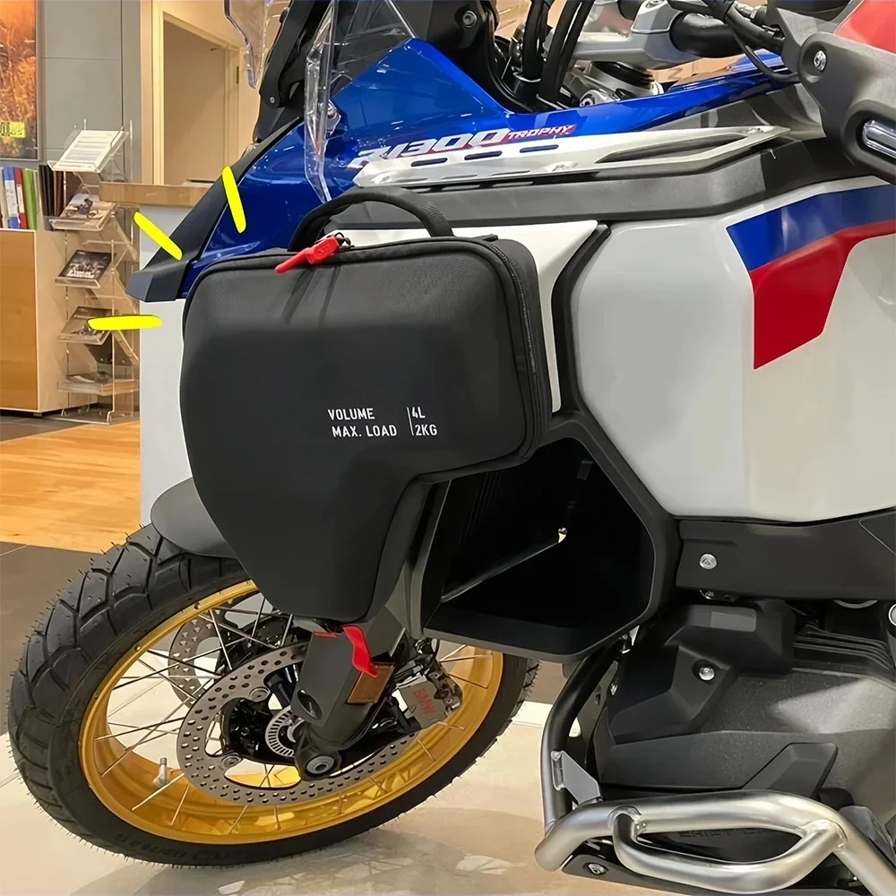 Borsa da serbatoio per moto con chiusura rapida per BMW R1300GS Adventure 2024 2025 Borsa laterale per radiatore Borsa portaoggetti per telaio