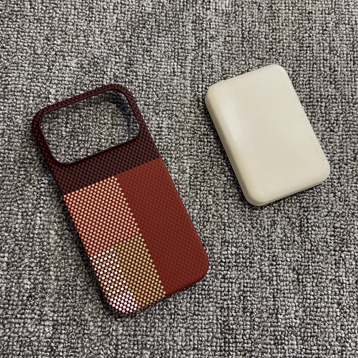Custodia per telefono con ricarica wireless MagSafe in pelle con struttura in fibra di carbonio per IPhone 17Air 17 16 15 14 13 12 Pro Max Custodia protettiva