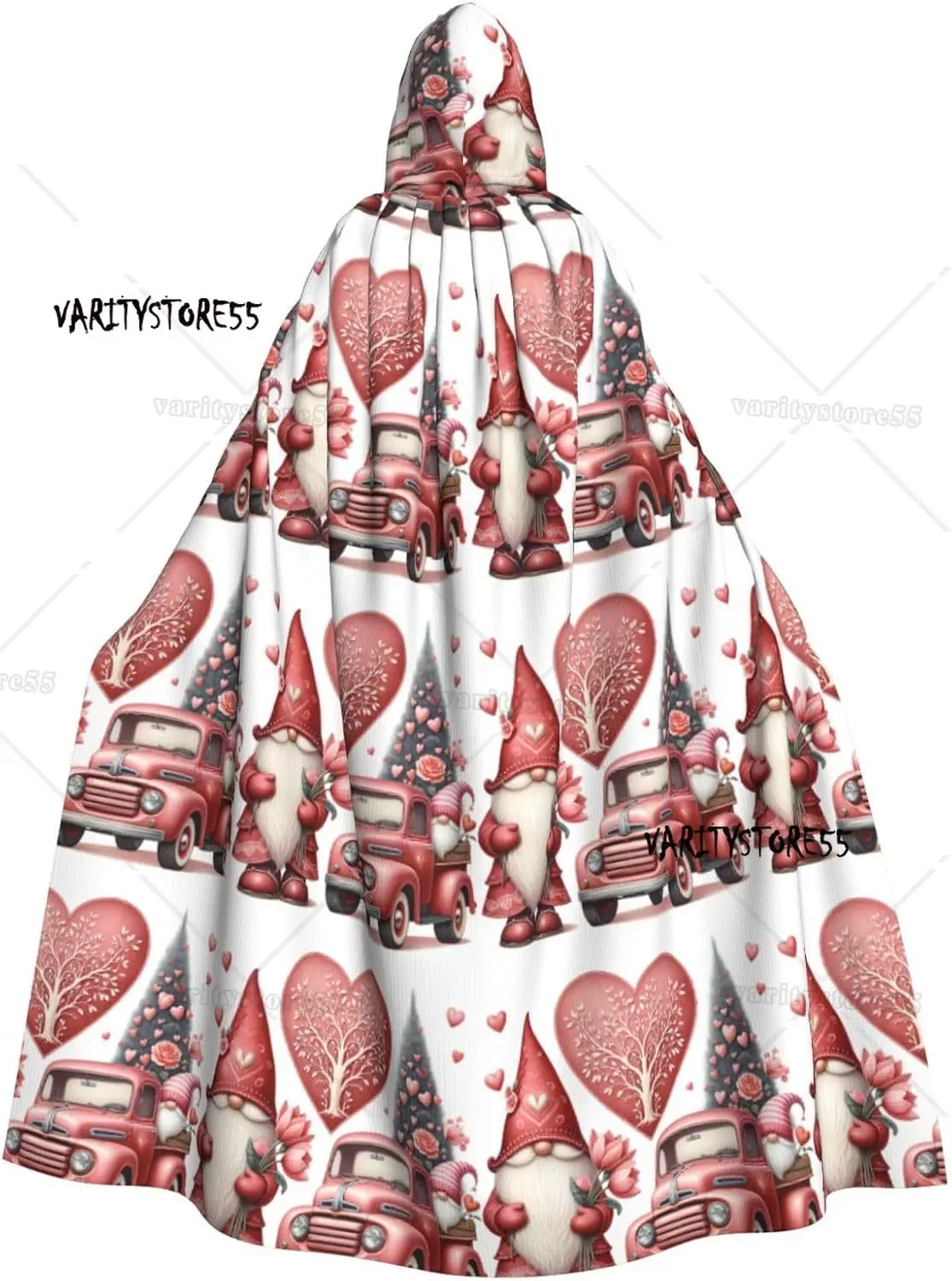 

Валентина гномы грузовик взрослая ведьма накидка с капюшоном Хэллоуин костюм плащ с капюшоном