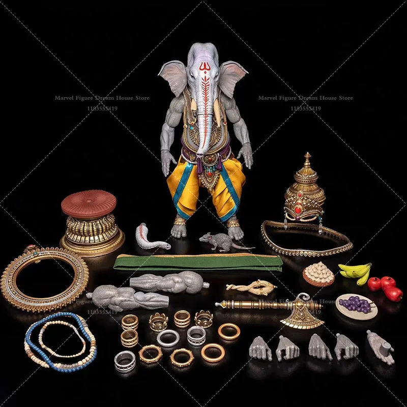 포 호스먼 한정판 1/12 스케일 코끼리 신 불교 문화 6인치 풀세트 액션 피규어 남성 군인 장난감 재고 있음