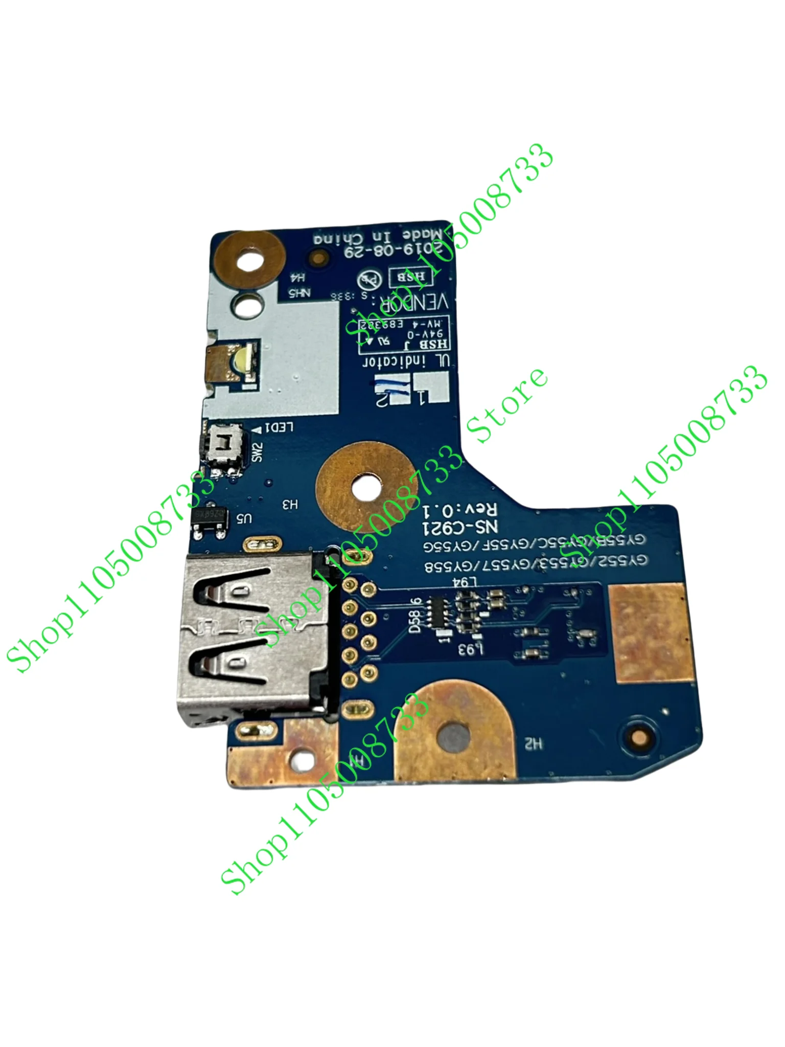 

DB для LENOVO Legion 5-15IMH05 82AU 5P-15IMH05 82AY USB-плата 5C50S25074 NS-C921