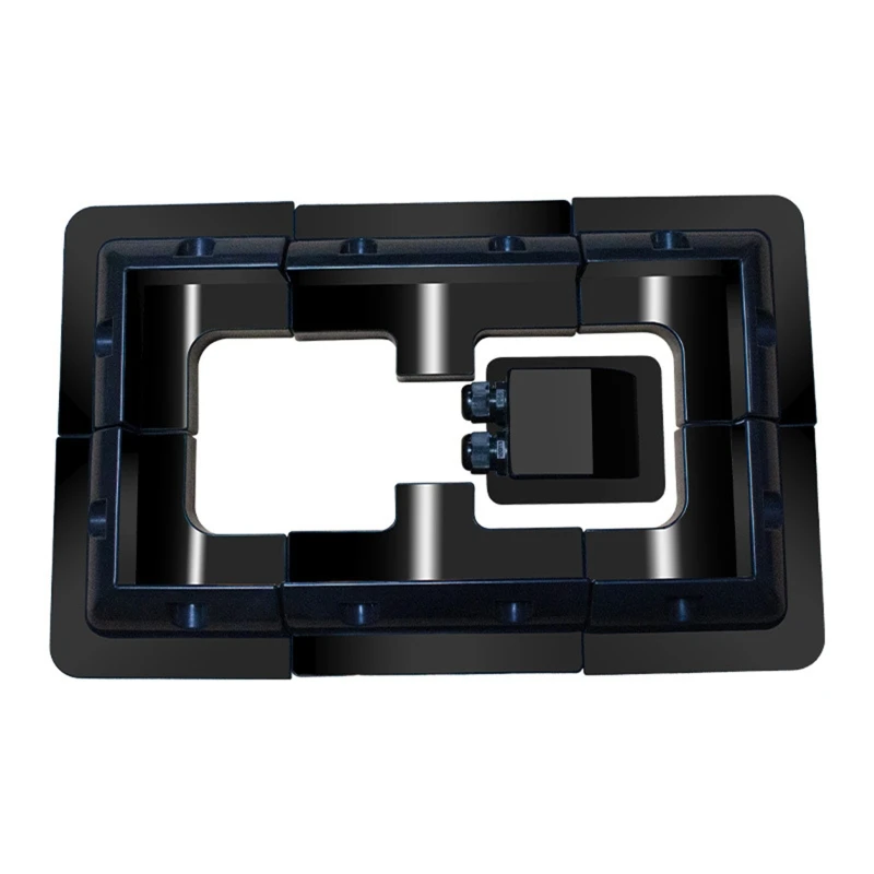 Imagem -06 - Suportes de Montagem do Painel Solar Kit de Suporte de Canto Abs Broca Livre Amplamente Utilizada em Telhados rv Caravanas Veículos Campista Vans Pcs por Conjunto