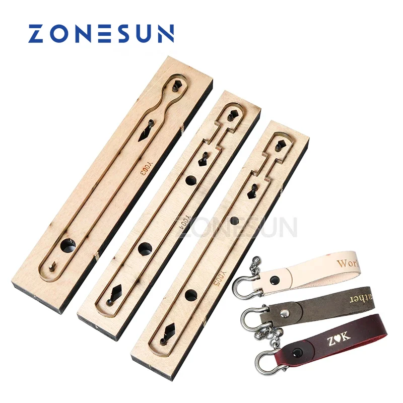 ZONESUN Customized Shape Laser Leather Punch Die Photo Paper PVC EVA Sheet Cutter Mold DIY Key Ring Die Cutting Mould Knife