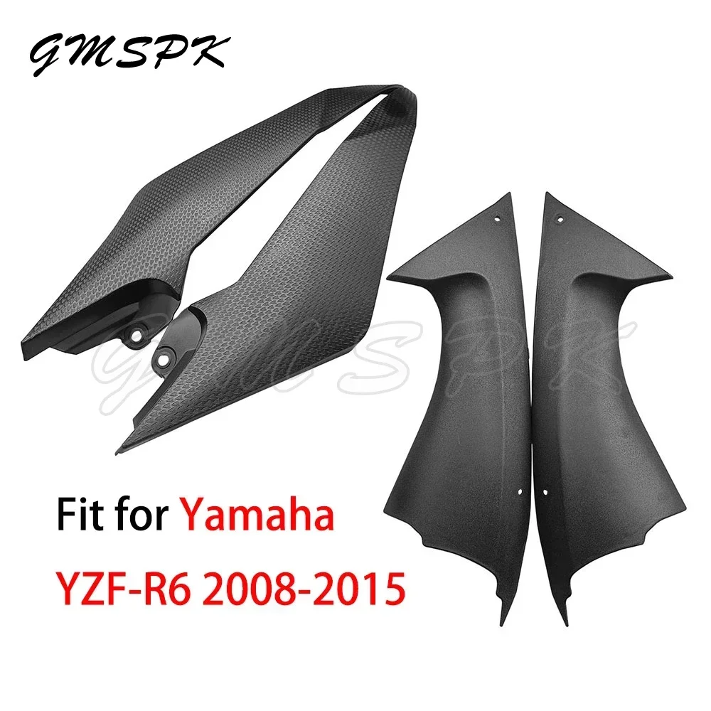 Motorcycle ABS Plastic Air Duct Side Panels Left Right Tank Fairing Cowl Kits Fit for Yamaha YZF-R6 YZFR6 2008-2015