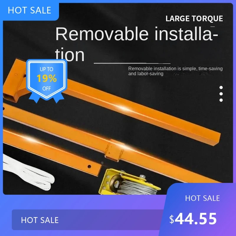 7220 Gru di sollevamento manuale in acciaio inossidabile Verricello autobloccante con capacità di 1200 libbre per installazione di condizionatori d'aria esterni
