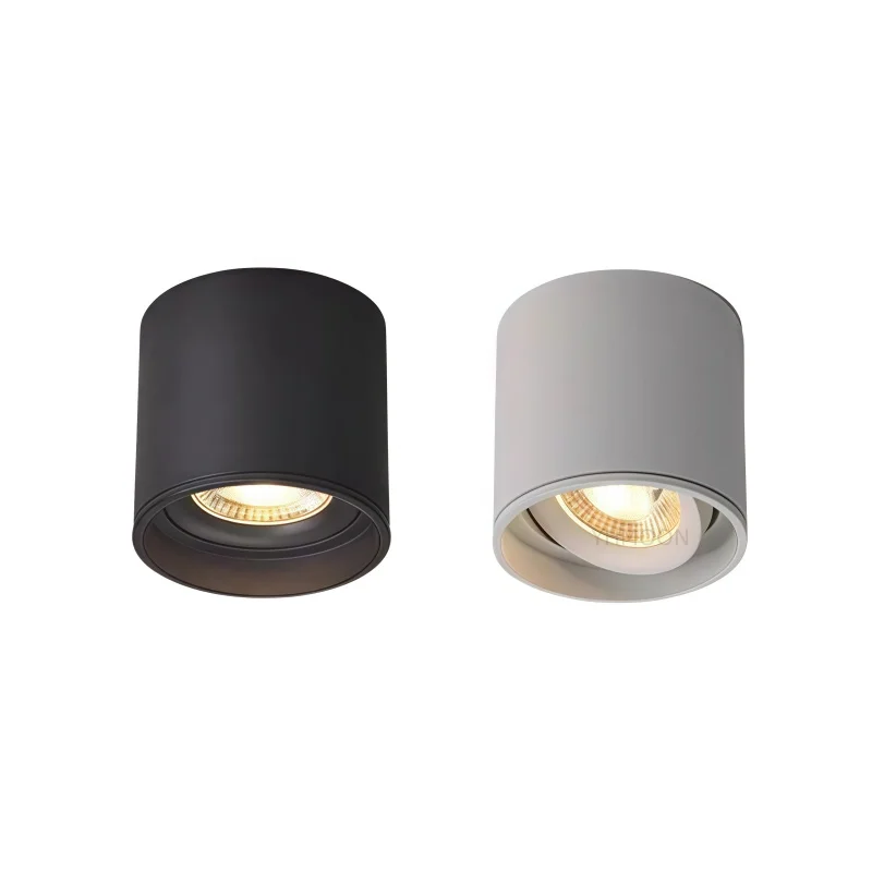 

Adjustable Surface Mounted LED Ceiling Downlight AC110-220V Spotlight 5W7W10W15W20W Lamp Bulb Aluminum+Driver Indoor Parlor Stor
