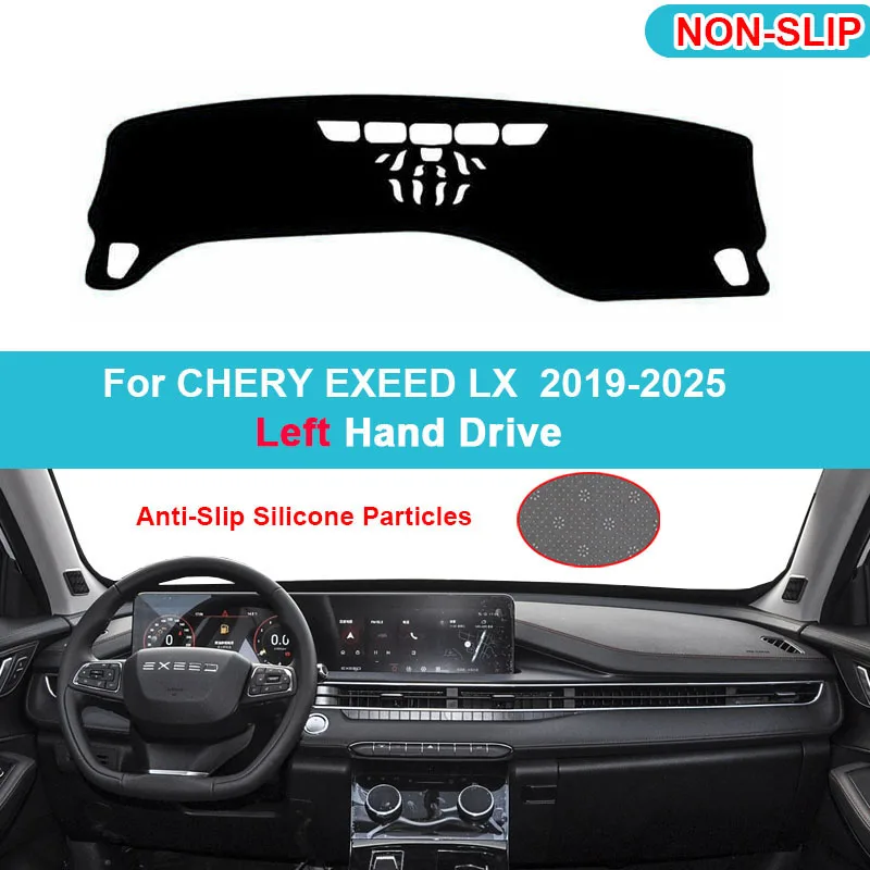 

Dashboard Cover Mat Protective Pad For CHERY EXEED LX 2019- 2024 2025 Car Accessories Dash Board Sunshade Carpet Anti-UV Dashmat