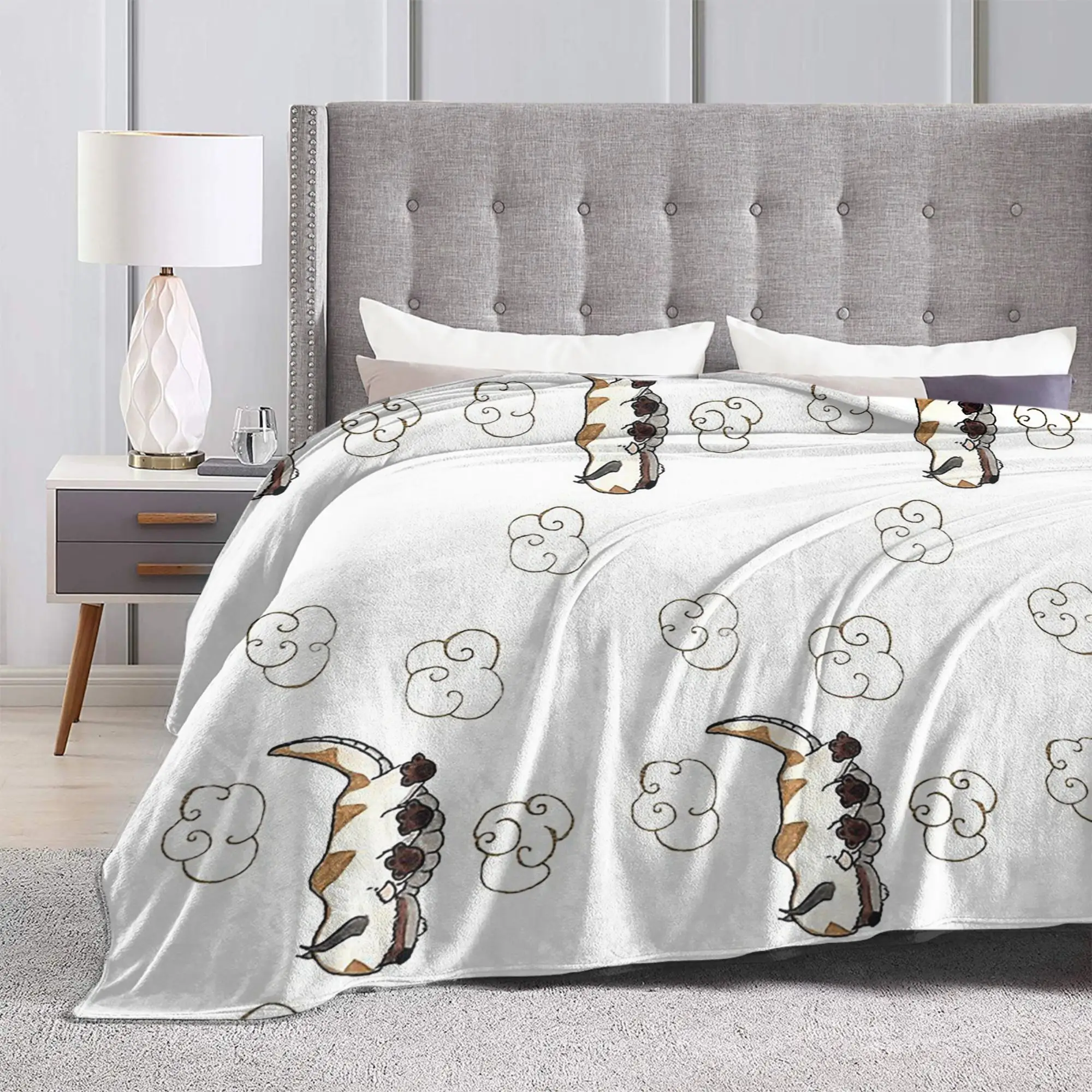 سعيد أبا بطانيات صوف الرمزية آخر Airbender مضحك رمي البطانيات للمنزل 150*125 سنتيمتر المفرش #2