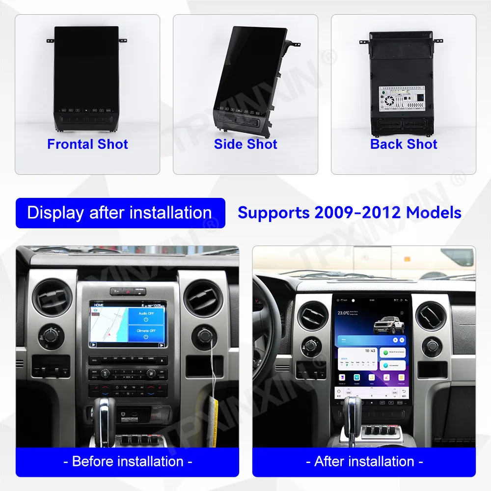 For Ford F-150 Raptor 2009 2010 2011 2012 F150 Android 15 Ultra HD 16.2