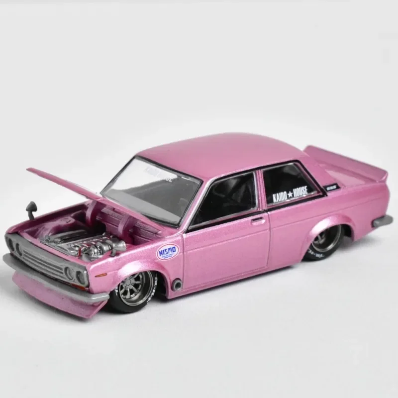 KAIDO HOUSExMINIGT 1/64 DATSUN STREET 510 NISMO V1 zabawka ze stopu pojazd silnikowy odlewany metalowy model prezent