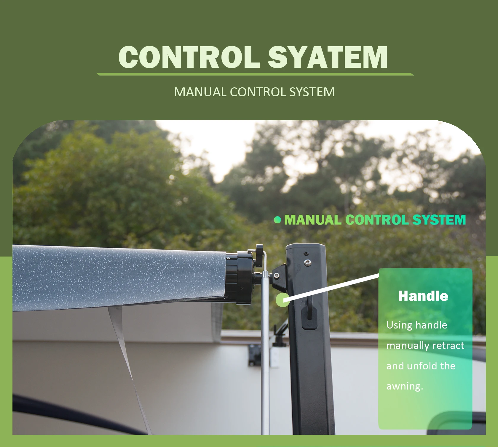 B1 Roll Out RV Awning For Caravan Trailer Camping