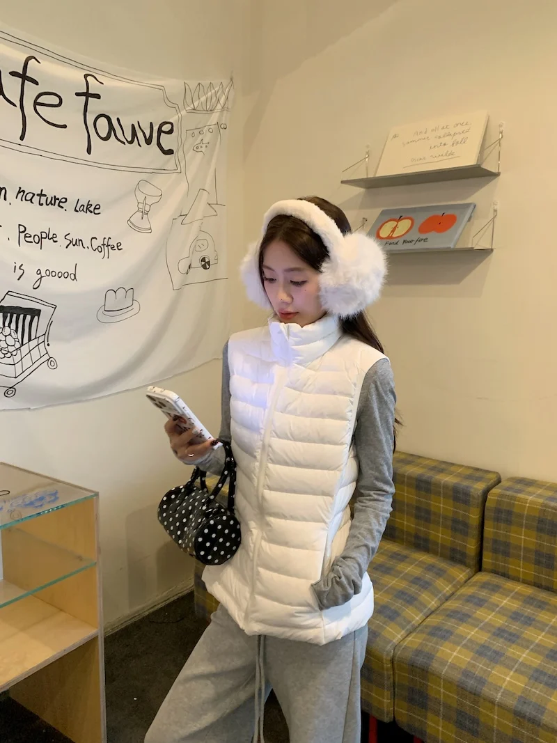 

Жилеты Жилеты Тонкий женский жилет Женский топ Весенний утренний жилет Нежный отдых Минималистичный уютный офис без рукавов Готическая одежда