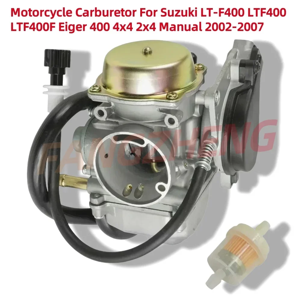 

Motorcycle Carburetor For Suzuki LT-F400 LTF400 LTF400F Eiger 400 4x4 2x4 Manual 2002-2007 Air Intake Fuel Equipments Parts