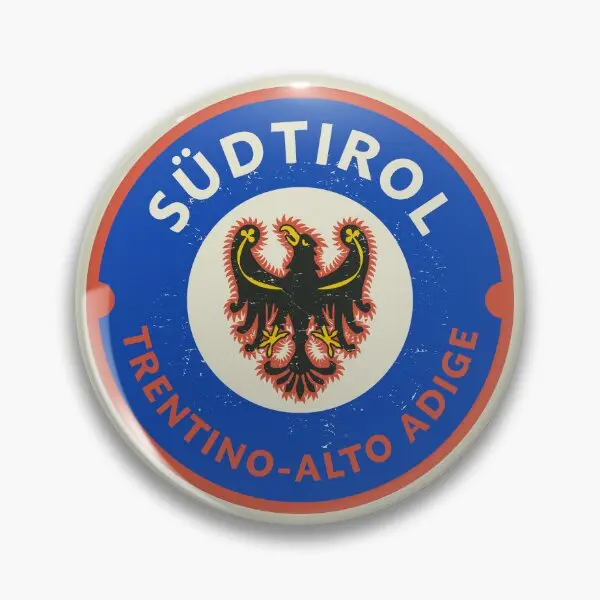 Trentino-broche de botón suave del tirol del Sur, decoración de dibujos animados, regalo divertido para mujer, insignia bonita, sombrero de moda de Metal, amante creativo