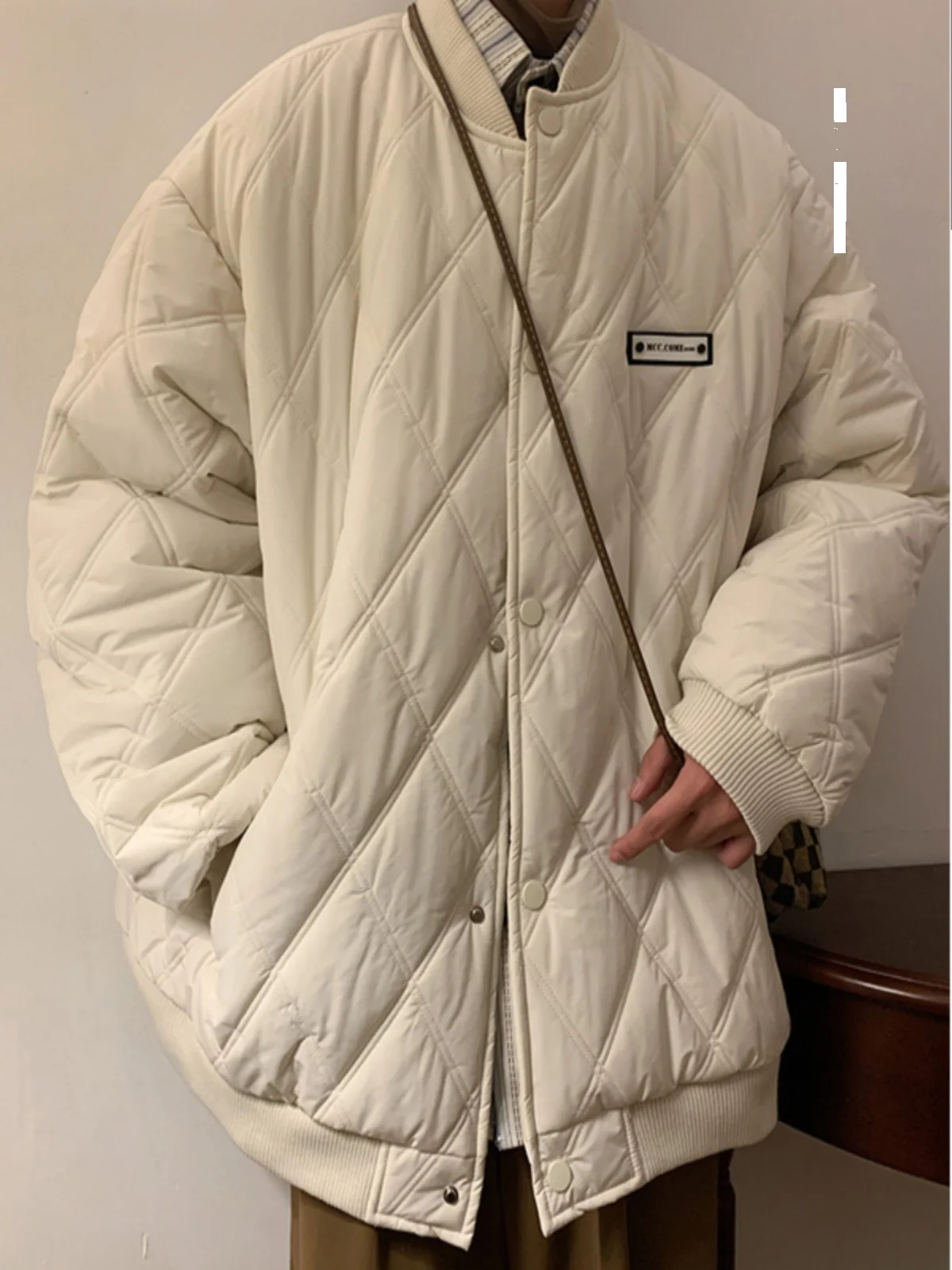 

Американская утепленная зимняя куртка для мужчин: теплая осенне-зимняя хлопковая куртка-бомбер, молодежная повседневная модная верхняя одежда