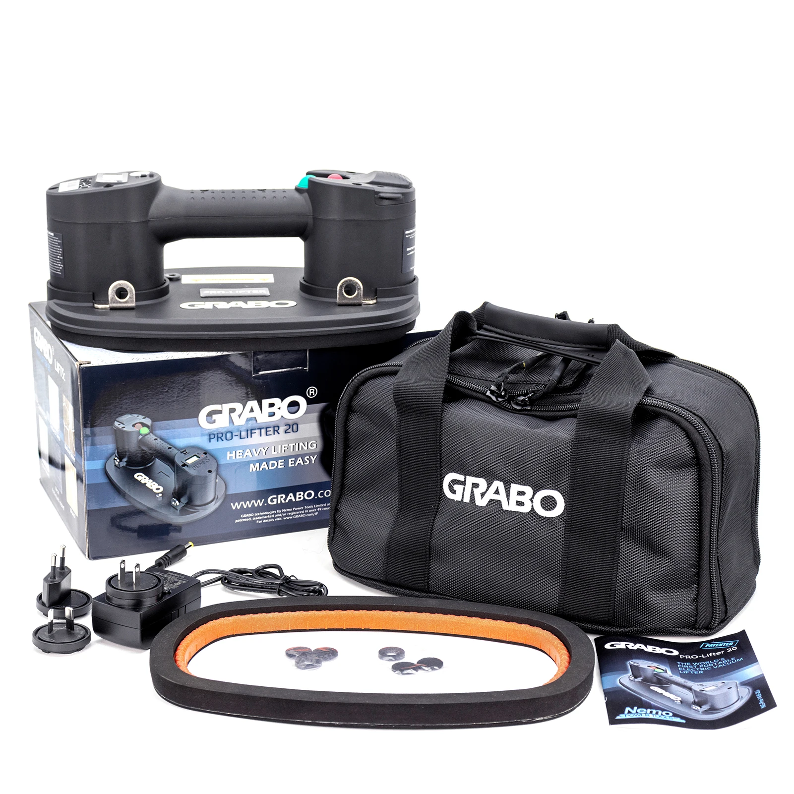Grabo Pro Electric Vacuum Lifter Suction Cups Lifting Tool