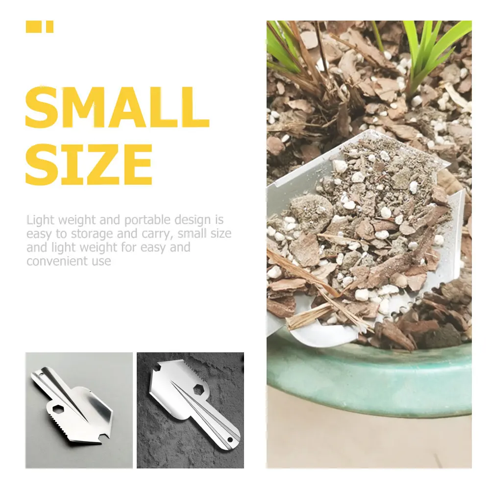 

Small Steel Garden Shovel Durable Lightweight Transplanting Tool Easy Use Gardening Soil Dig Shovel for Home Garden Planting