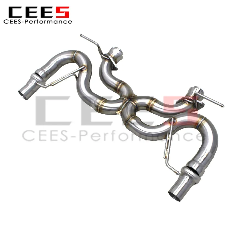 

cees for Aston Martin Vantage V8 4.7 2009-2022 Stainless Steel Straight Pipe Axle Back Exhaust Muffler Improve Sound Exhaust