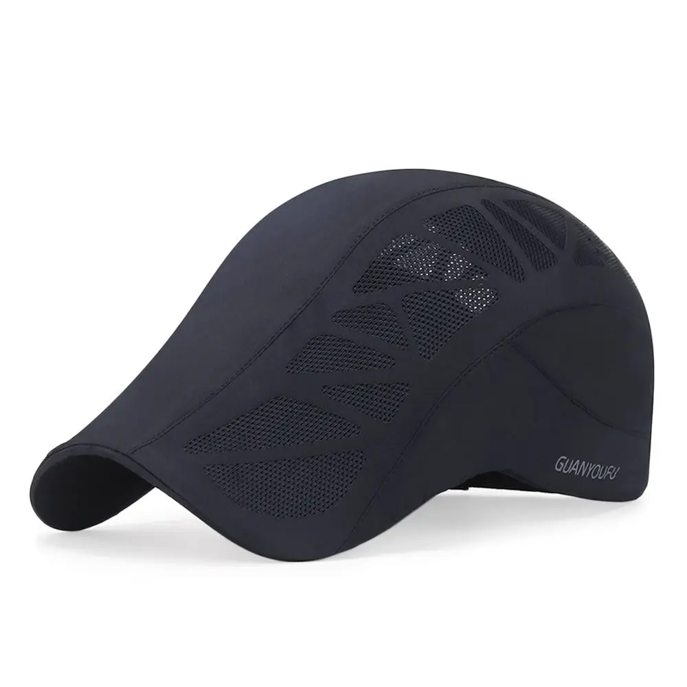 Fashion Mesh Letter Golf Driving Newsboy Sun Cap Cabbie Hat Beret Hat Baseball Cap