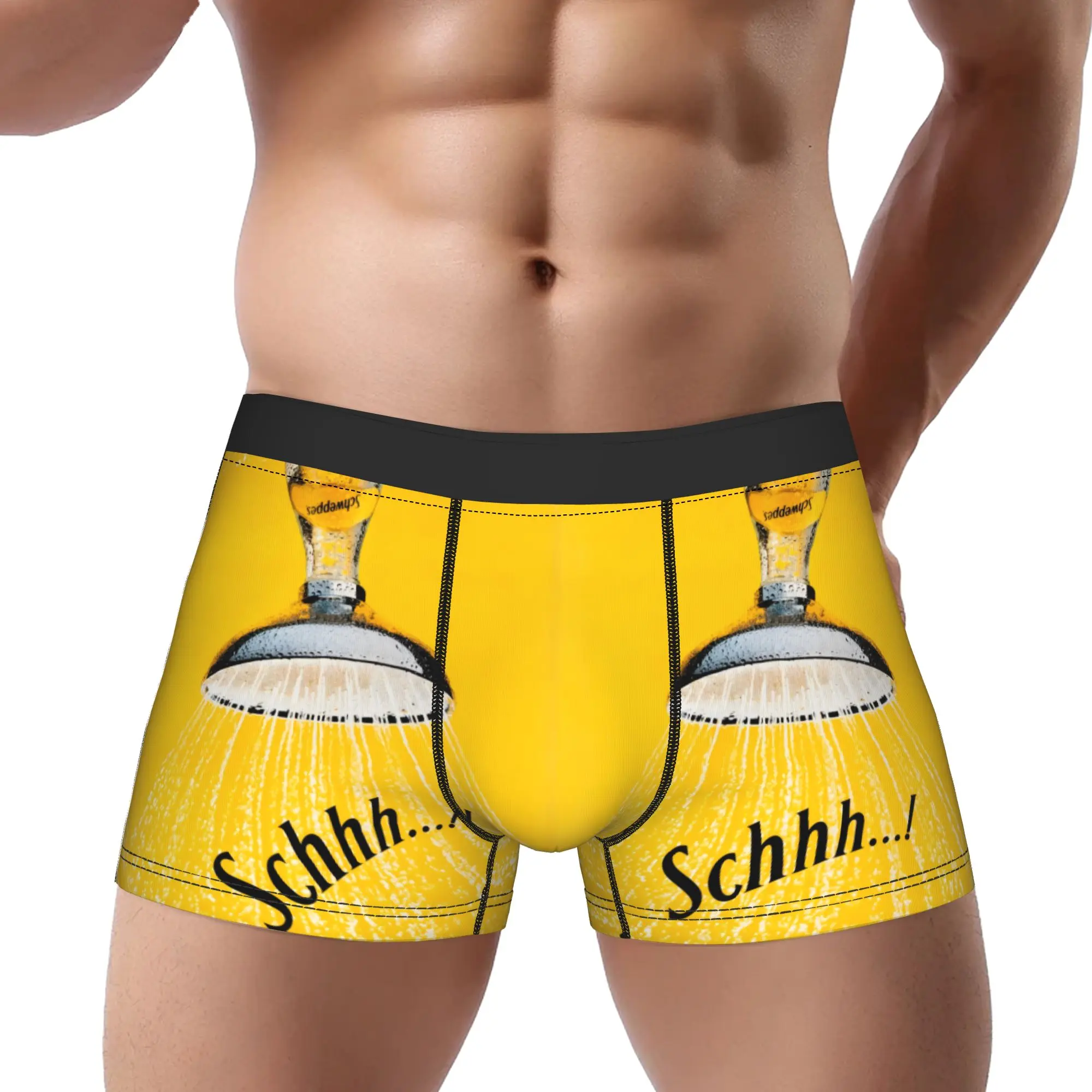 

Campagne Schweppes Schhh Underpants Homme Panties Man Underwear Schweppes Print Shorts Boxer Briefs