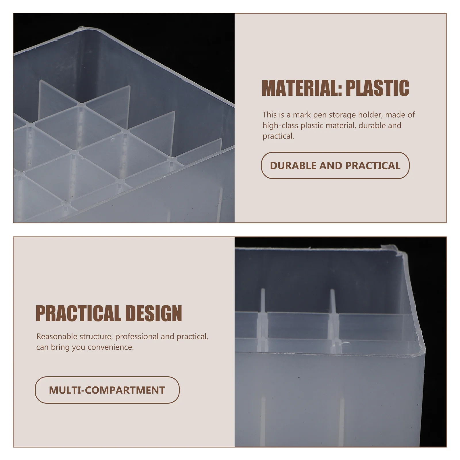 

5 Pcs Stands Storage Box Base Marker Containers for Organizing Office Pen Holder