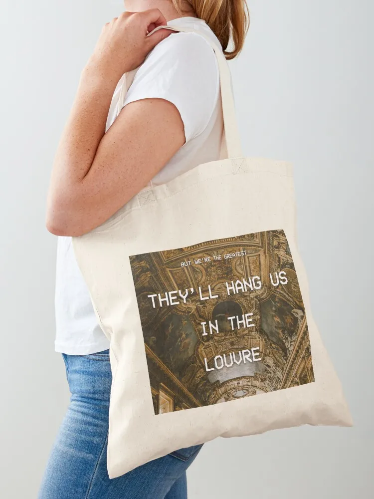 

The Louvre 2 Tote Bag Canvas tote bags aesthetic tote bag university hand bag ladies