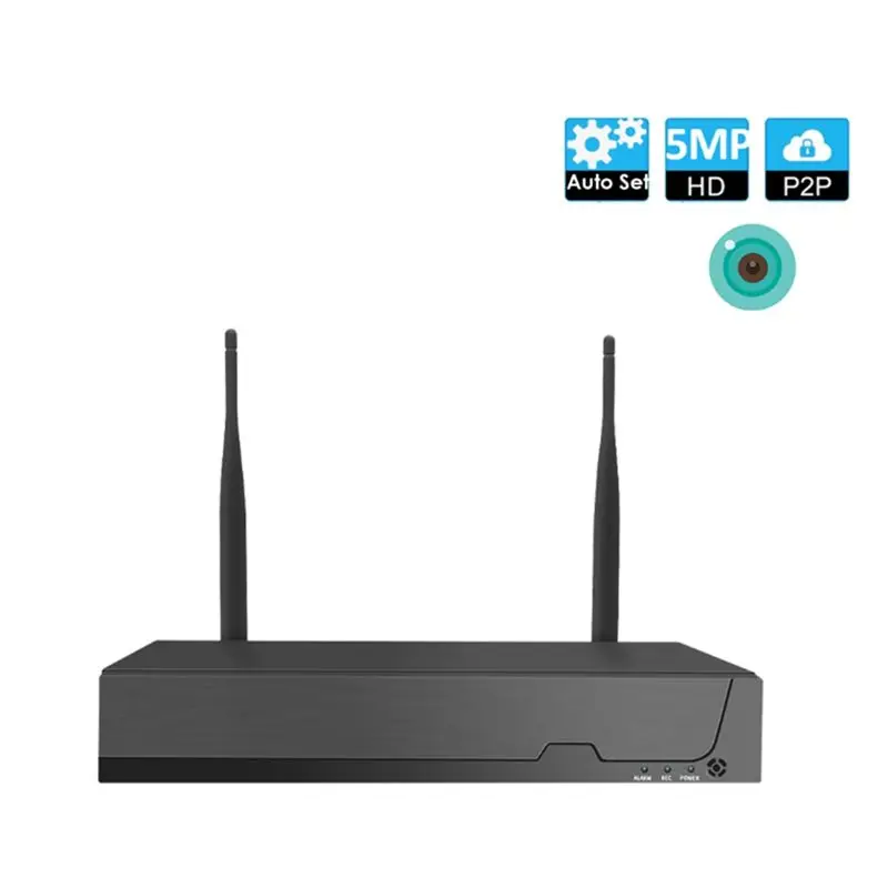 N13R-(Durable) Icsee 8CH H.265 HD 5MP 4K Wireless NVR Recorder Icsee 8CH H.265 HD Recorder For ONVIF Camera EU PLUG