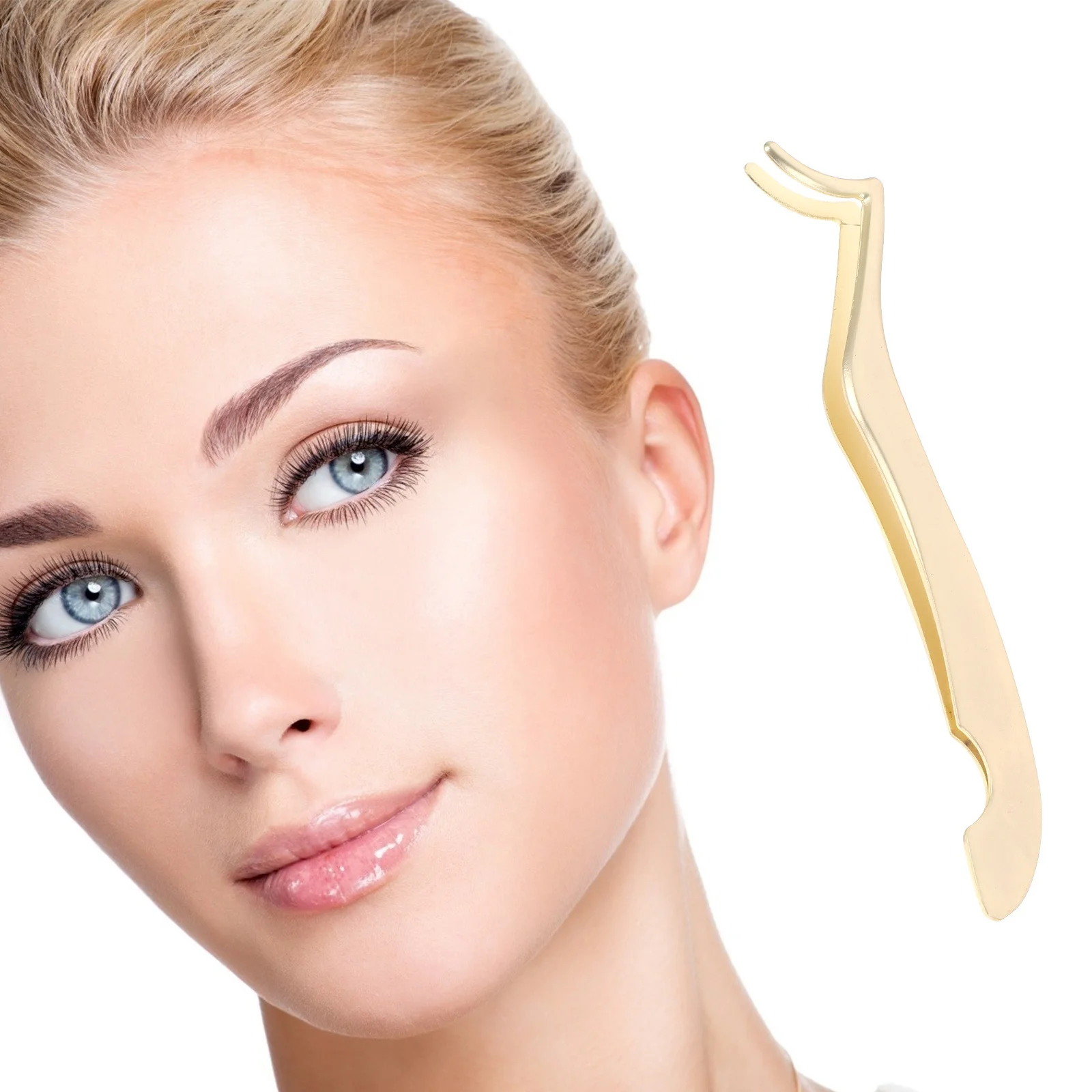 つけまつげ用ラッシュアプリケーターツール ダブテール構造 クレセントチップ ステンレス鋼 着用用精密器具