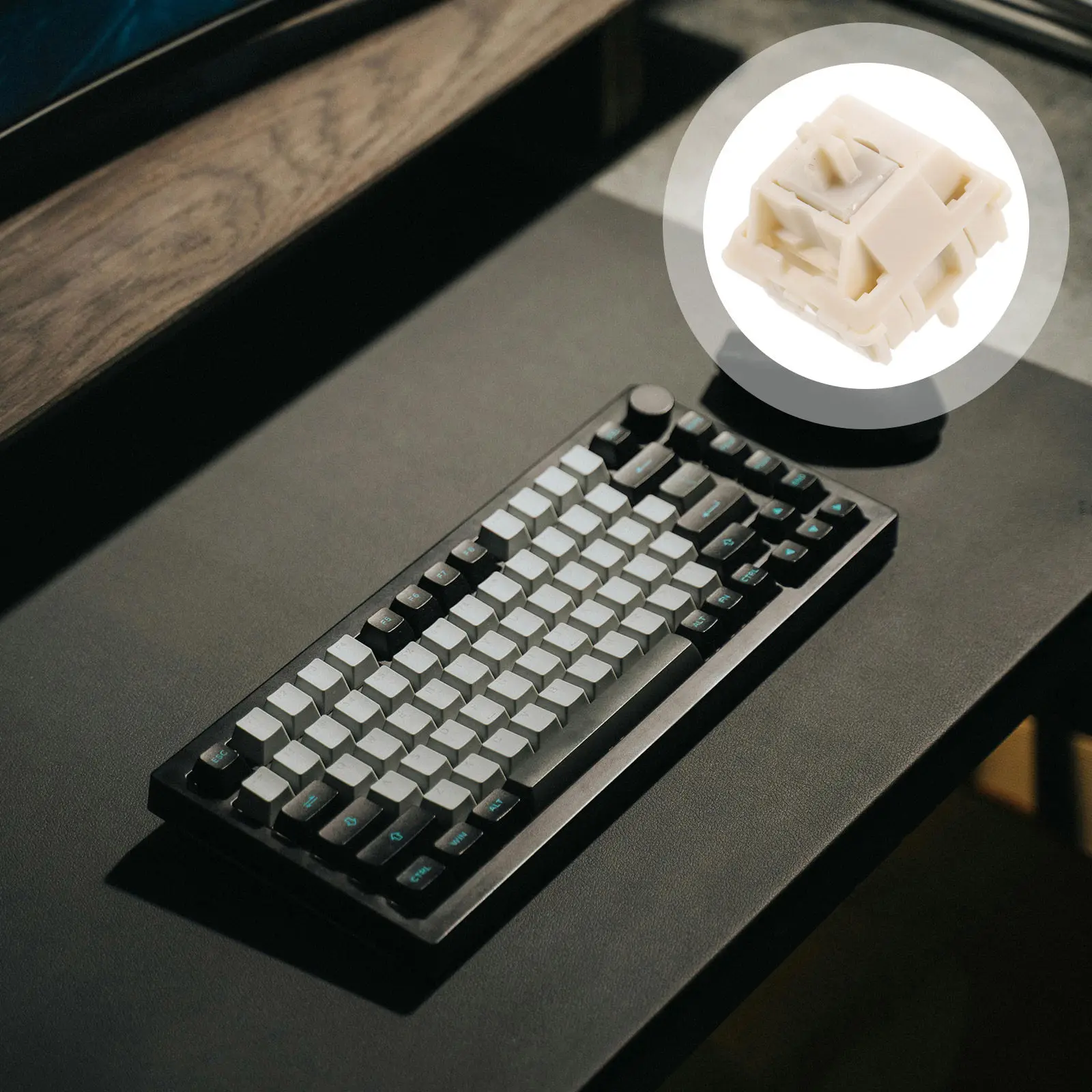 Tactile Cream Switches Pre Lubed Mechanical Keyboard Switches Smooth Typing Gaming Performance Reliable Keystroke Registration