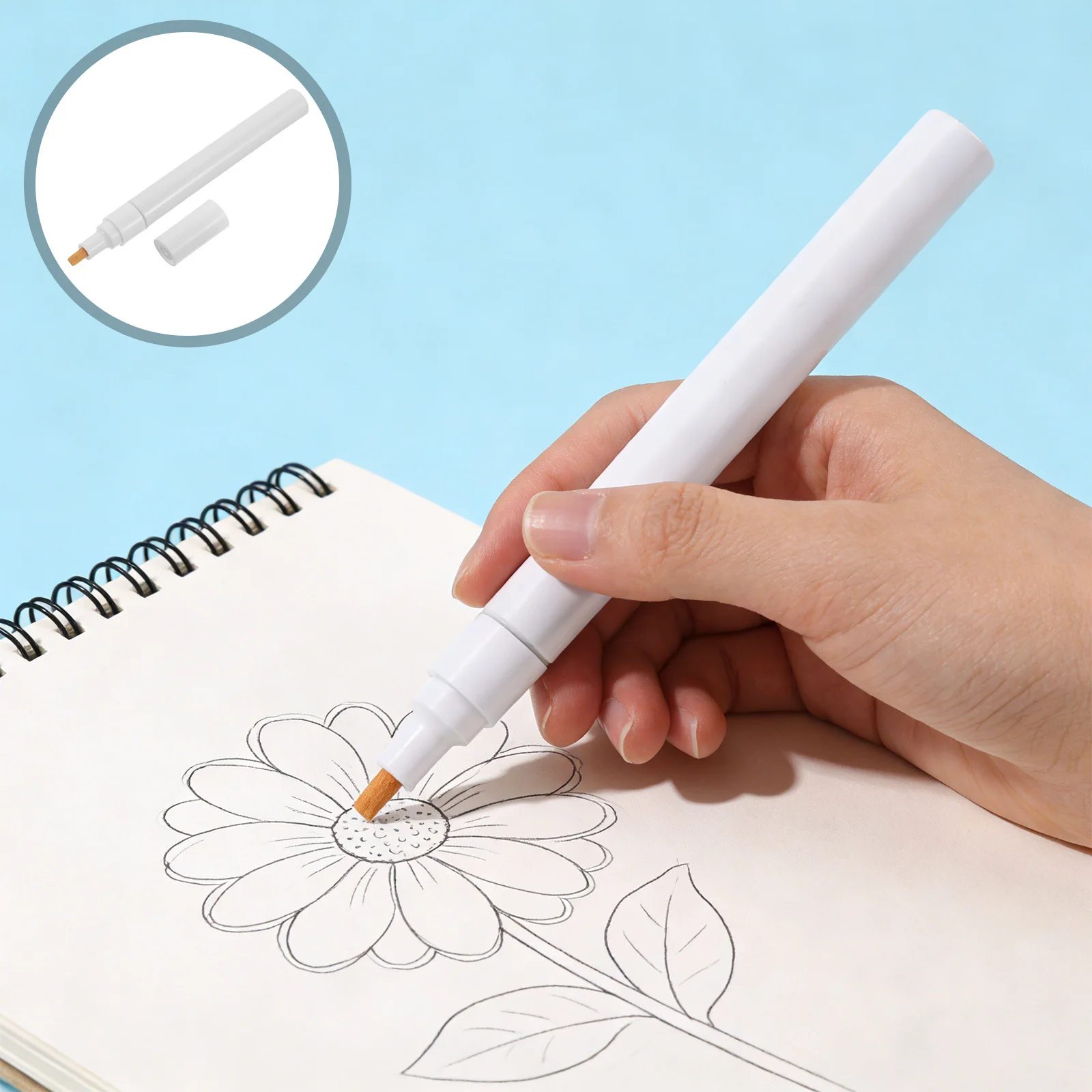 

Набор из 10 алюминиевых маркеров для рисования, с тонким наконечником 4,5 мм, многоразовые, пустые, акриловые, для граффити, рукоделия, точечной росписи и рисования