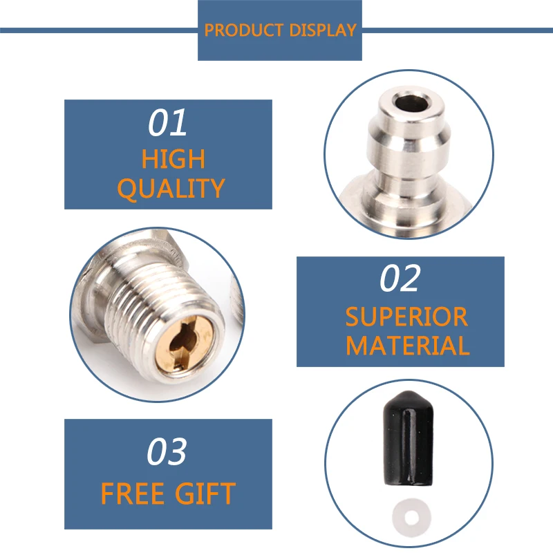 퀵 커플러 8MM 수 플러그 피팅 스테인레스 스틸, 1/8NPT 1/8BSPP M10x1 스레드 1 개/세트