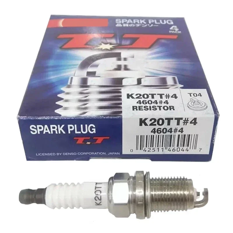 4/6PCS 4604 K20TT Spark Plug For Audi BMW Fiat Honda Daihatsu Dodge Ford Hyundai Kia Lada Lancia Opel Vauxhall Peugeot Renault