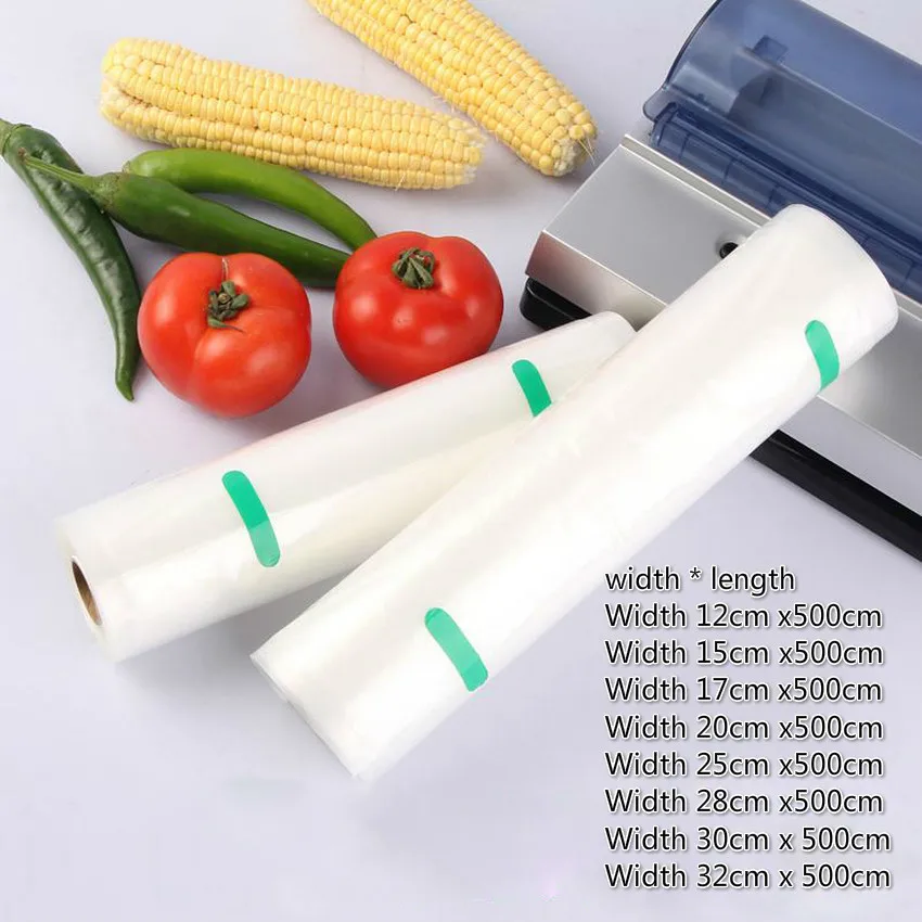 

8sizes *500cm 5meter In Roll Pet Pattern Vacuum Bag DIY Cut Punch Food Packaging Storage Heat Sealed Bag