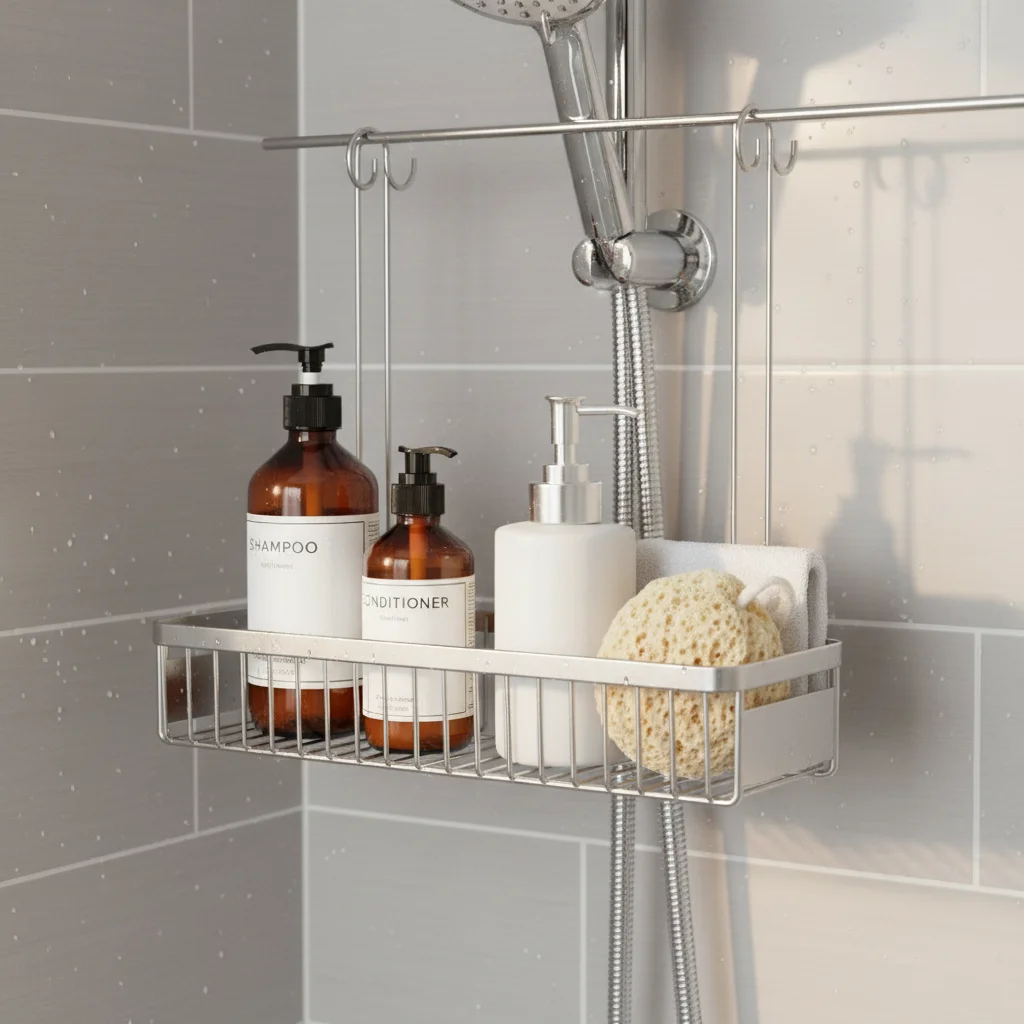 

Stainless Steel Hanging Cutlery Holder Silver with Hook Cutlery Drainer Rack Rust Proof Large Capacity Dishwasher Cutlery Holder