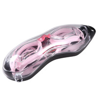 Swim Goggles Pink Anti-Fog Waterproof Swim Glasses Myopia Protection Uva Uvb for Swimming Activities