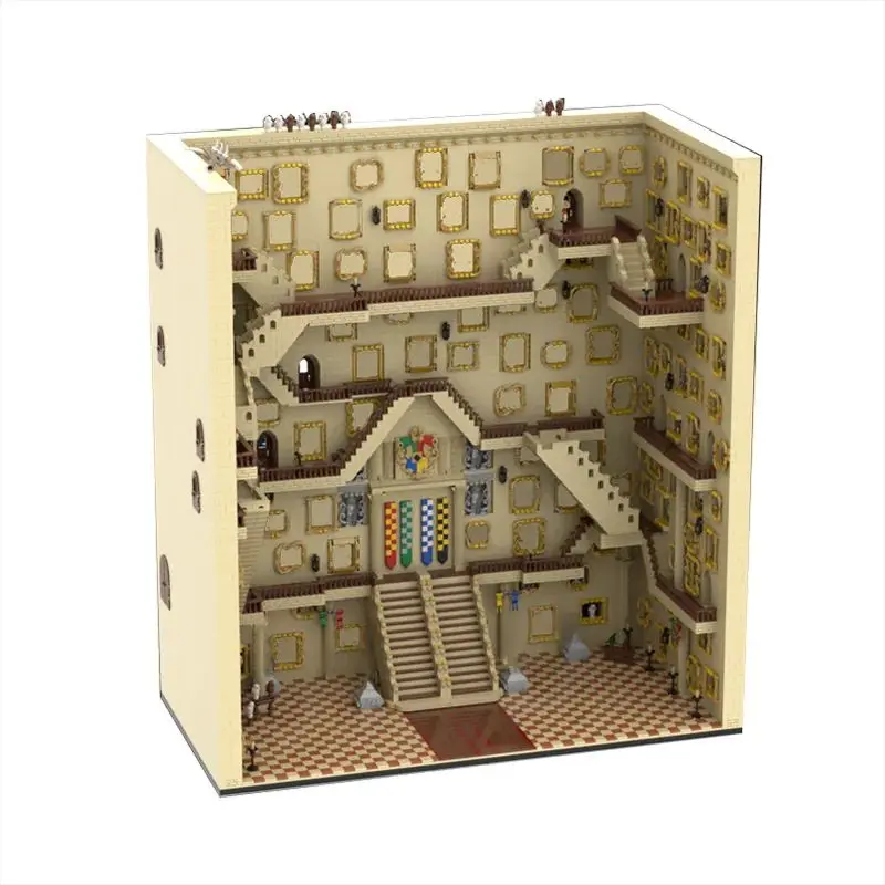 

Stair Room Mini Size Display Model Moc Building Blocks Architecture Diy Assemble Bricks Collections Xmas Toys Gifts 17829PCS