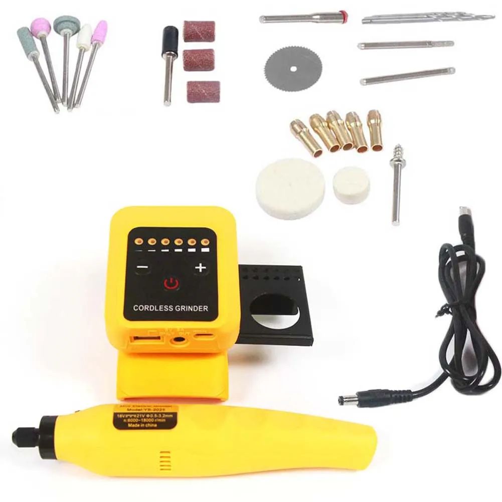 

Cordless Grinder 6 Speed Electric Grinding Pen Rotating Tool For Intricate Crafting Engraving Drilling And Polishing Tasks