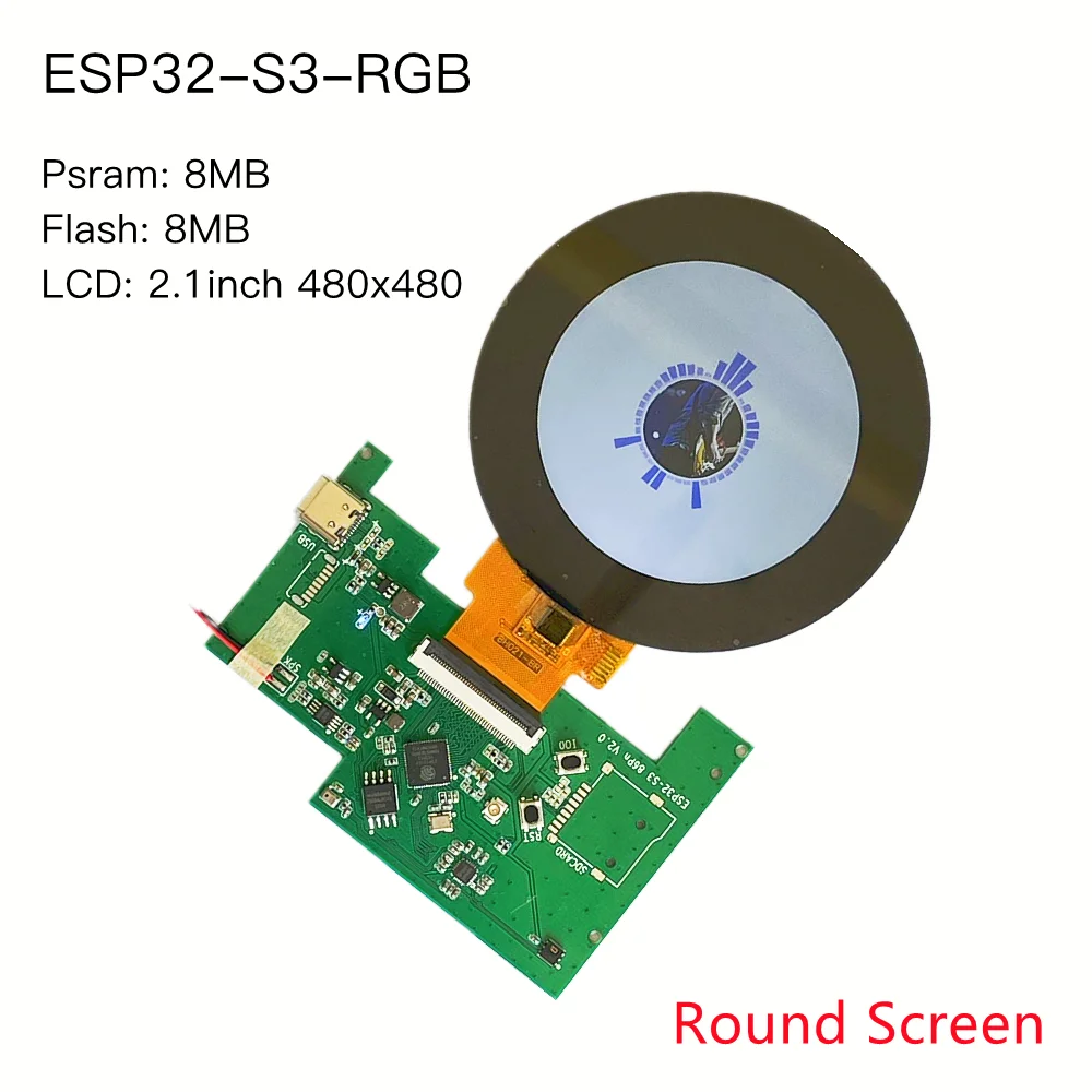 ESP32 S3 RGB Papan Evaluasi Layar LCD DevKit RGB565 LVGL