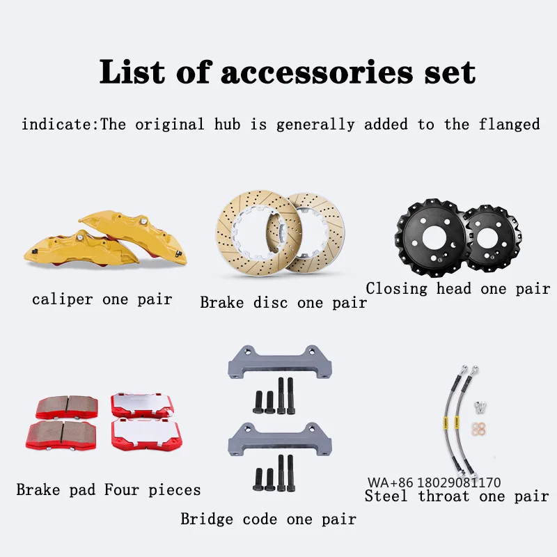 Brake Kit Racing GT6 Pot Braking Caliper Kit for   Chrysler  Mini ,you Can Customize the logo