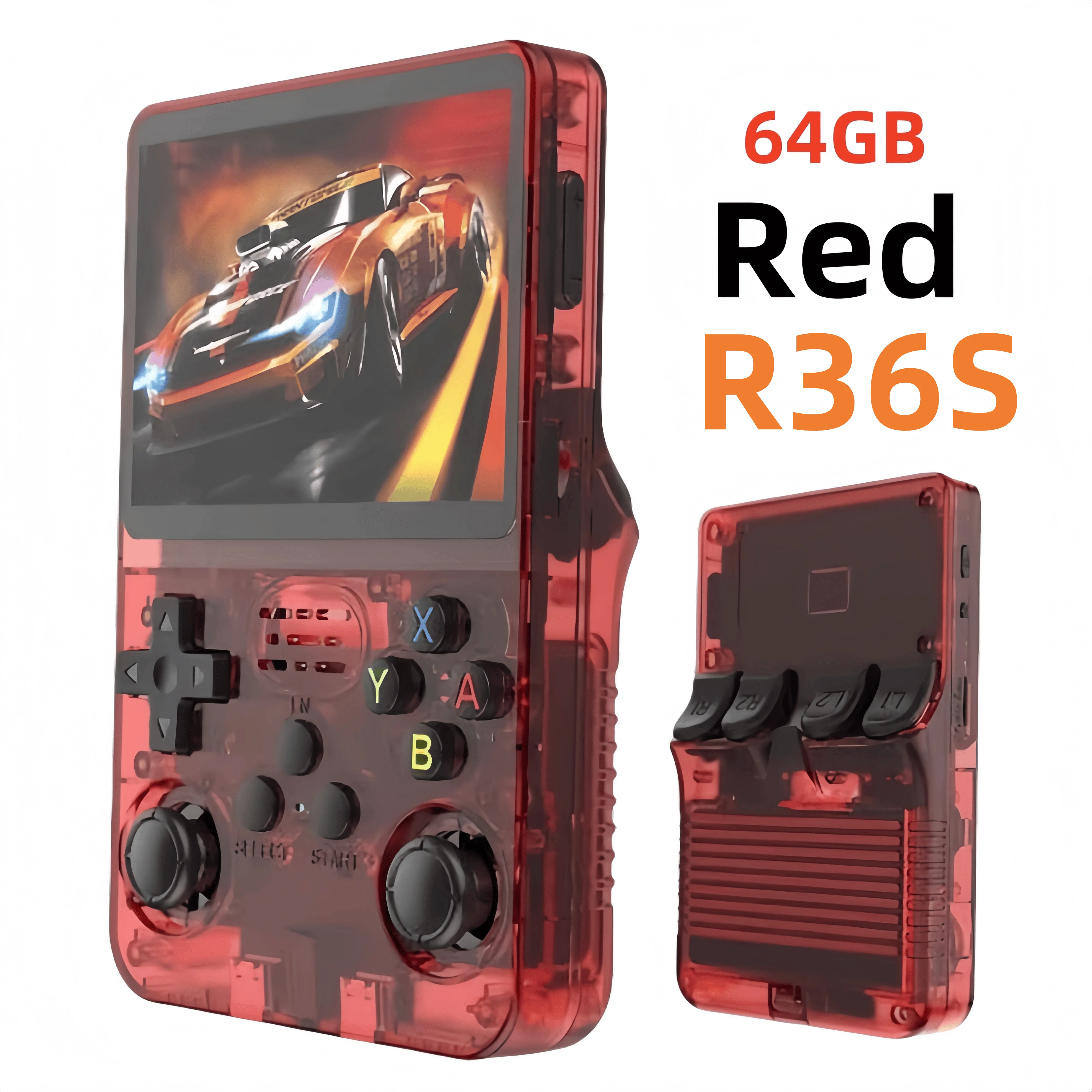 R36S R36 Ultra Handheld Retro Videogame Console IPS Scherm 128GB Spellen Draagbare Zakspeler Linux Systeem R36Ultra R36 PRO